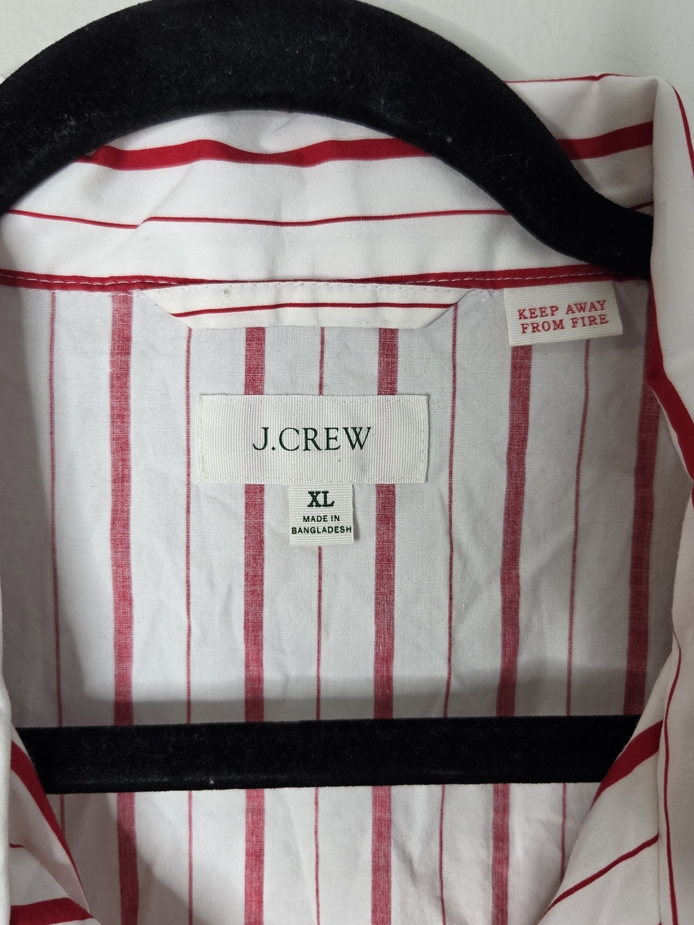 J Crew Peppermint Striped Cotton Poplin Pajama Pant Set - Picture 3 of 13